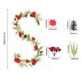 thumbnail image 3 of Nilvkv Crossborder Christmas Simulated Decor with Red Fruit Cane Pine Needles Cones Vines for Home Wedding, Christmas Decorations, CHRlSTMAS-GlFTs, 3 of 6