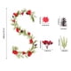 thumbnail image 3 of pstuiky Ramo de flores artificiales de crisantemo de tenis de mesa bordado para bodas hogar hoteles fotografía arreglos florales decoración adorno, 3 of 6