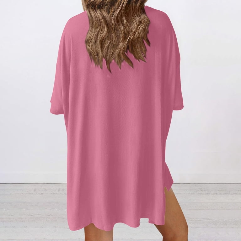 oversized t shirt dress with biker shorts Western Fashion: Stylish Biker Shorts Under Tee Shirt Dress Outfit Ideas