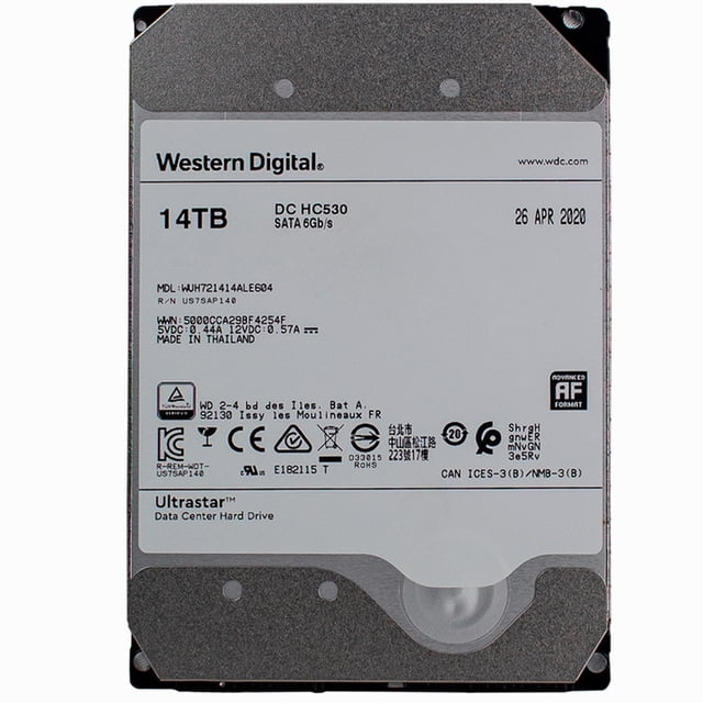 Disco Duro 14TB WESTERN DIGITAL 7200RPM 3.5 SATA WUH721414ALE604