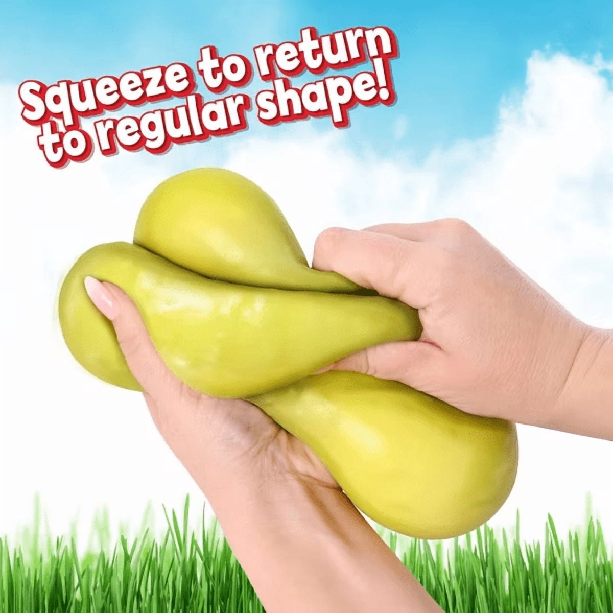 11" Pickle Squishy Toys, Fruit Squeeze Party Favors, Fun Gag Gift & Desk Accessory