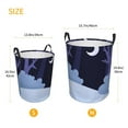thumbnail image 5 of LNWH Laundry Basket, Fantasy Winter Night Pattern Foldable Laundry Hamper With Handles Waterproof, Small Size, 5 of 8