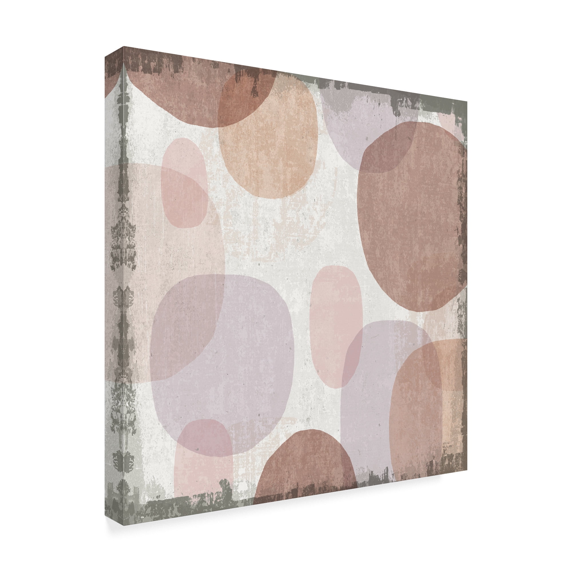Trademark Fine Art 'Blush Drips I' Canvas Art by Michael Mullan