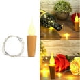 thumbnail image 5 of 10 luces LED con forma de corcho para botellas, con enchufe y alimentación a pilas., 5 of 5