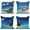 Blue-1, variant on 18x18 inches 4pcs Seaside Natural Landscape Linen Pillow Covers Tropical Palm Trees Blue Sky Beach Scene Square Throw Pillow Case Home Decorative for Sofa Bedroom Office Car Living Room