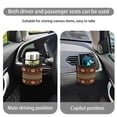 thumbnail image 5 of Renewold Lightweight Car Air Vent Storage Bag Organizer Pocket with Hook Gemoetric Aztec Ethnic Hanging Cell Phone Coin Face Mask Holder for Car SUV Truck, Brown, 5 of 6