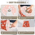 thumbnail image 5 of Yayeee Mini Table Lamp 10.8" Dimmable with Fabric Shade 3 Color Temperatures, Retro Christmas Ornaments Pattern, 5 of 7