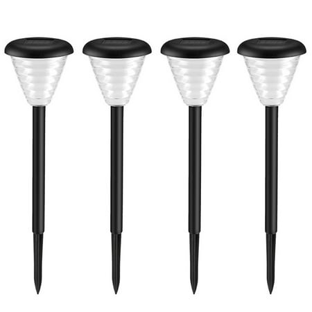 

Set of 4 Solar Garden Lights Outdoor In-Ground Lamp Waterproof LED Stand Lamp