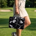 thumbnail image 4 of Yuyamidu Golf Ball Golf Cart Seat Covers with Pockets Portable Black Golf Cart Seat Towel Blanket Soft Travel Sports Golf Cart Seat Cover for Most 2-Seats Club Cars Carts Accessories, 4 of 8