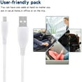 thumbnail image 5 of PwrON 3.3ft White Micro USB Data Sync Cable Cord Lead Replacement for Lenovo IdeaTab Miix 10 Windows 8 10.1 Tablet PC, 5 of 5