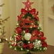 thumbnail image 4 of Advancent Pequeños adornos de escritorio crean un ambiente festivo con efectos de iluminación, el mini árbol de Navidad es un regalo Kits de decoración para fiestas 45cmOro, 4 of 6