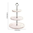 thumbnail image 3 of 3 Tier Cupcake Stand, Wood Tiered Serving Tray Cupcake Tower, Serving Stand Display Dessert Cookie Candy Buffet Holder for Home Christmas, Tea Party, Wedding, Farmhouse Decor, Kitchen Decor, 3 of 6