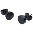 thumbnail image 5 of Pendientes de acero Inoxidable Yashi Aro Hoop Huggie color negro, 5 of 5
