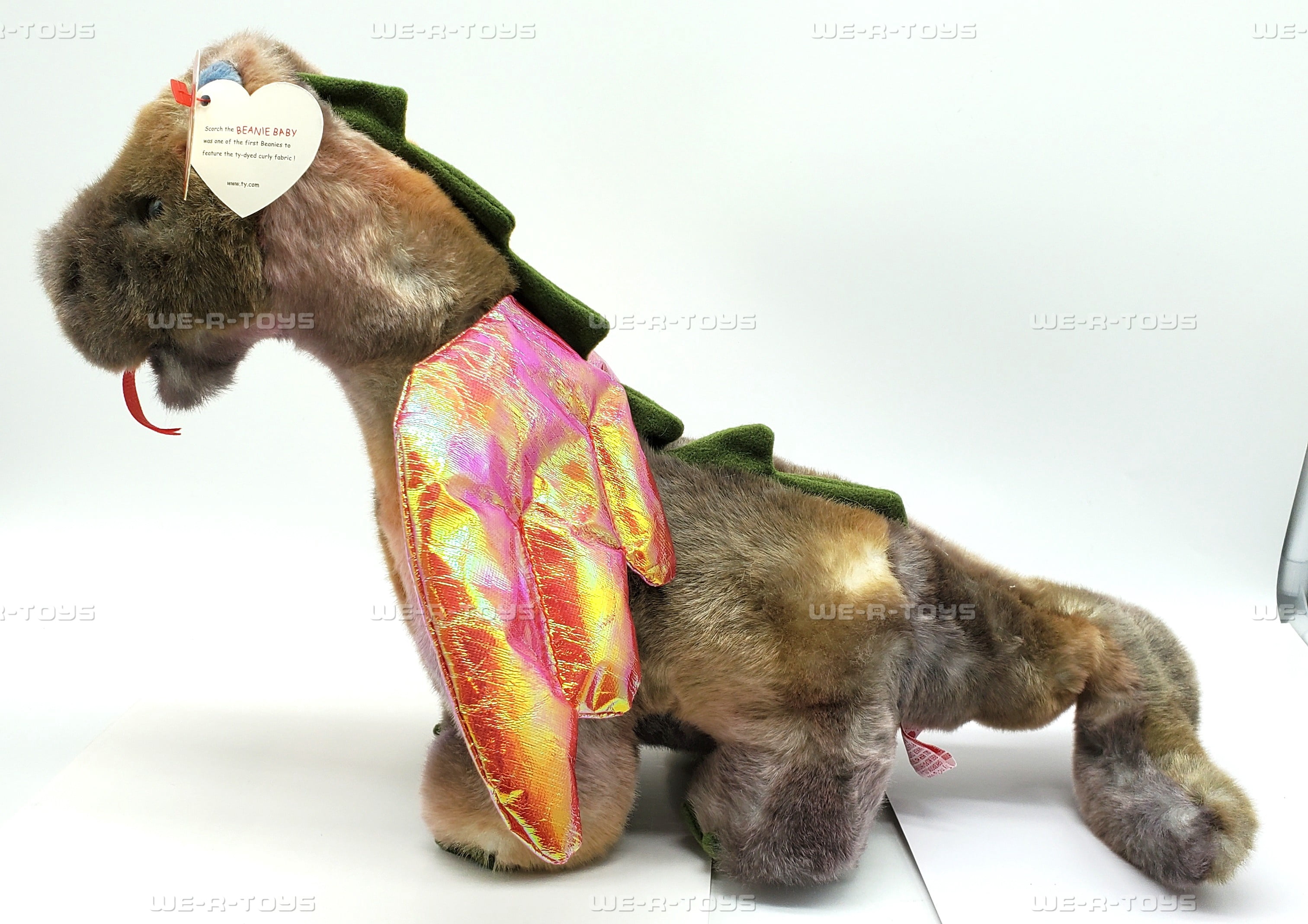 Ty Buddy Toy: Scorch the Dragon Stuffed Animal with Mint Tags