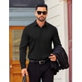 thumbnail image 6 of COOFANDY Mens Dress Shirts Long Sleeve Button Down Shirt Regular Fit Formal Business Shirts, 6 of 7
