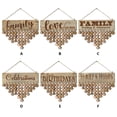 thumbnail image 4 of Cateissary Placa de tablero de cuenta regresiva rústica de madera, colgante Natural, arte de pared de ambiente cálido artístico, manualidades para boda, Decoración del hogar JM01090 Cateissary HA011602-04, 4 of 6
