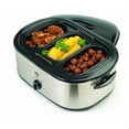 thumbnail image 4 of Elite Platinum ERO-210BK 18 Qt Roaster Oven Stainless Steel with Buffet Server and Knife, 4 of 5