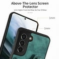 thumbnail image 3 of Wallet Case for Samsung S21 Plus,360 Ring Holder Stand with Card Holder Premium Retro Leather Shockproof RFID Blocking Magnetic Clasp Hand Strap for Women Men for Samsung Galaxy S21 Plus,Green, 3 of 15