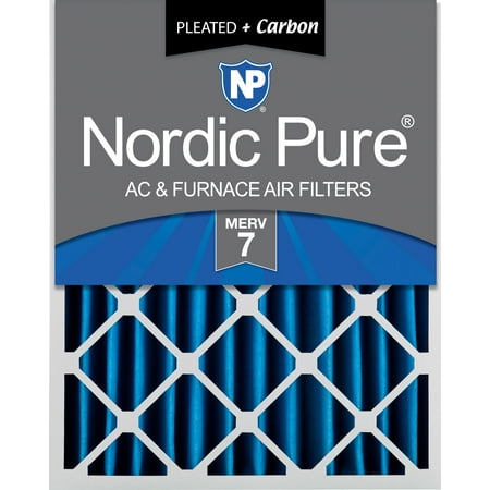 

Nordic Pure 16x20x4 (3 5/8) Pleated Air Filters MERV 7 Plus Carbon 1 Pack