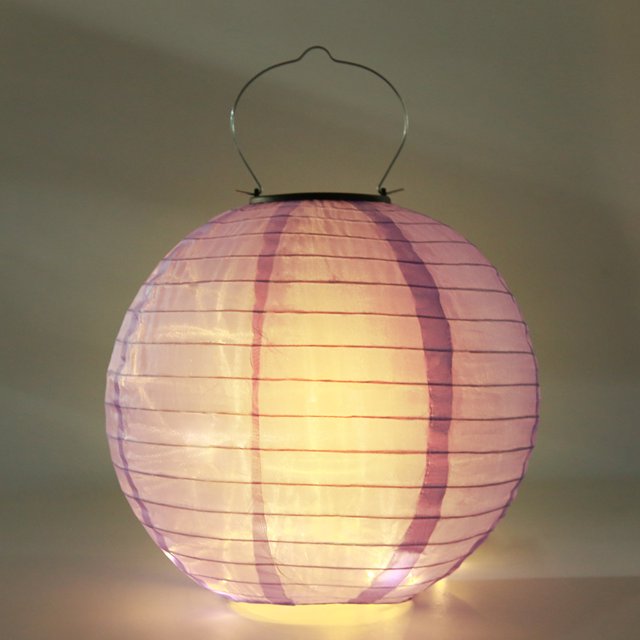 Lámpara 20cm LED Solar Lantern Lamp Outdoor Yard Festival Celebration Decor Hang Light