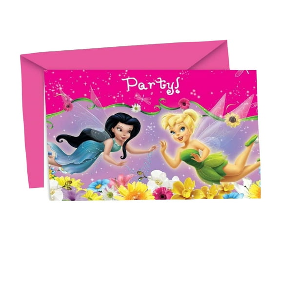 Disney Fairies Invitations de Printemps (Lot de 6)