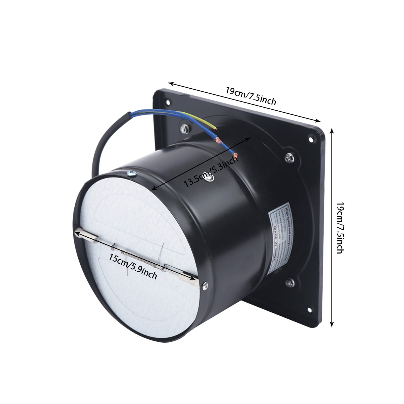 Exhaust Air Ventilation Fan Basement Window Bathroom Kitchen Toilet Fan Blower
