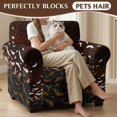 thumbnail image 4 of Chririnla Halloween Spider Web Bat Chair Slipcover 2 Pieces Armchair Sofa Covers Elastane Chair Cover with Anti-Dust for Living Room, 4 of 8
