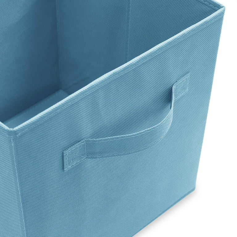 Lakecy 6 Pack Fabric Storage Cubes with Handle, Foldable 11 Inch