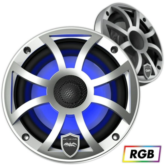 Bocinas Coaxiales Marinas Wet Sounds REVO 6 XS-S 200 Watts 6.5 Pulgadas 4 Ohms Color Plata Wet Sounds REVO6XSS