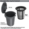 thumbnail image 3 of Replacement Parts 2pcs SS-RFC HomeBarista Reusable Filters Cup, Compatible with Cuisinart Single Serve Coffee Makers, 3 of 6