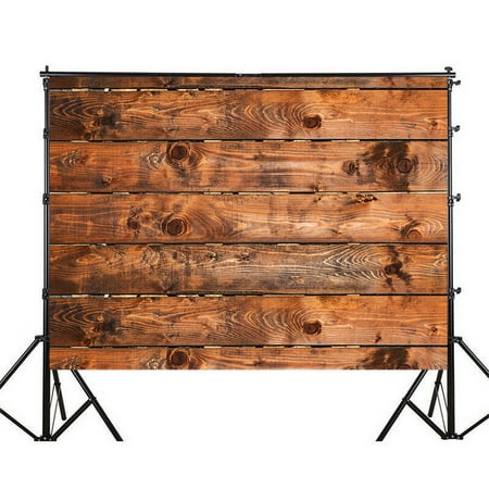 Image of Photography Backdrops 3x5ft Smoky Stained Wood Planks Printed Studio Photo Video Background Screen Props Vinyl Fabric