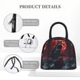 thumbnail image 4 of Disketp Red Moon Shark Sailboat Bolsa Térmica para Almuerzo, Lonchera con Abertura Amplia y Gran Capacidad, Organizador Reutilizable para Mujeres, Hombres y Adultos, 4 of 6