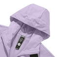 thumbnail image 5 of USNSM (M-5XL) Big and Tall Windbreaker Jackets for Men Softshell Waterproof Rain Jacket Hooded Long Sleeve Outdoor Clothes Purple XL, 5 of 8