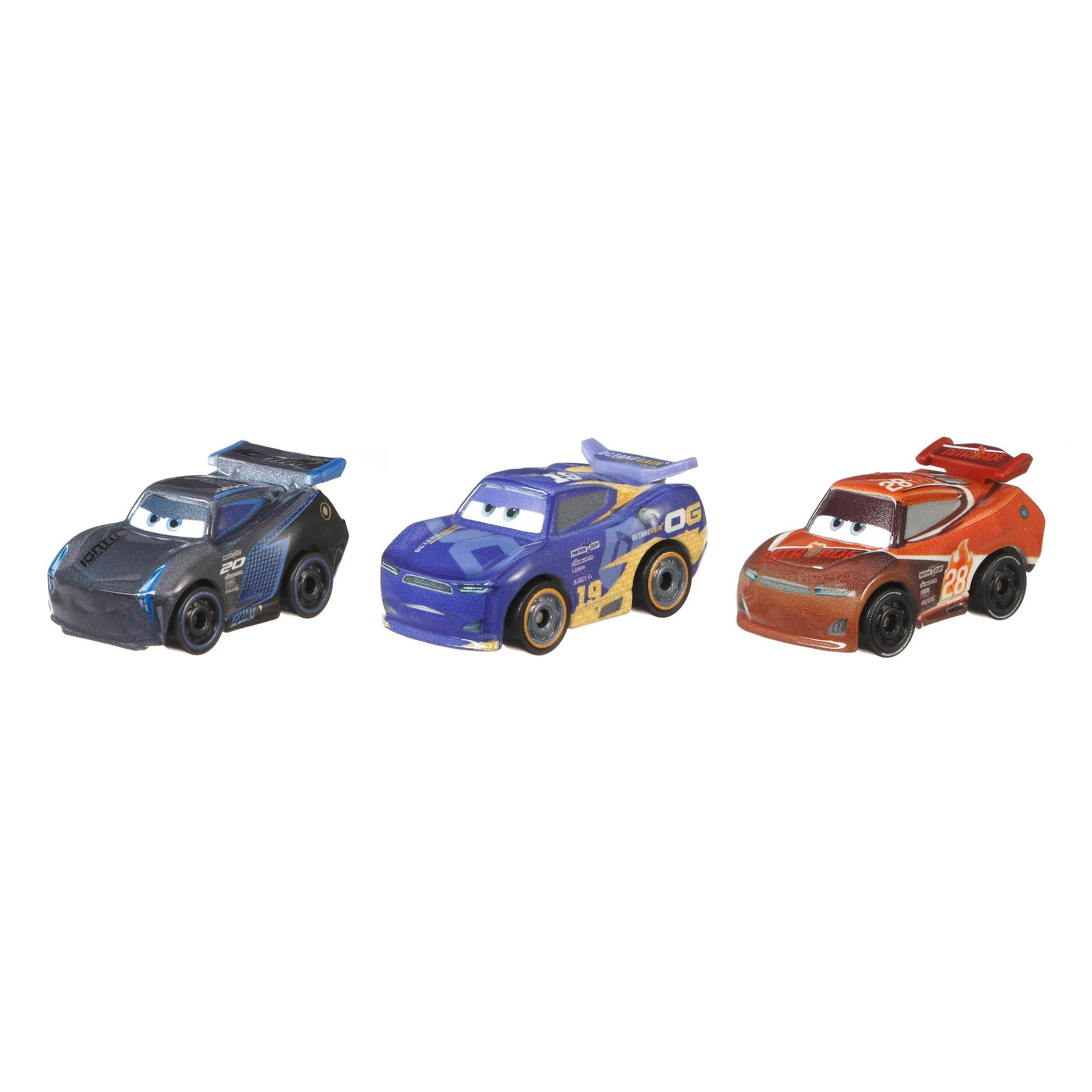 Disney/Pixar Cars Mini Racers Vehicle Cars 3 Gold 3Pack