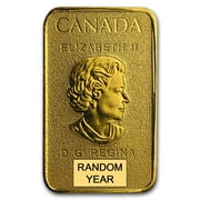 Canada 1/10 oz Gold $25 Bar BU Random Year