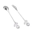 thumbnail image 1 of Cucharas De Té, Juego De Tenedor De Cuchara De Moldeo De Una Pieza Pulido De Espejo Duradero Confiable Para El Hogar Para La Boda Para La Cocina Ccdes Otros, 1 of 8