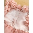 thumbnail image 5 of Bagilaanoe Toddler Baby Girl Princess Party Dress Flower Gir Dress 6M 12M 18M 24M 3T 4T Petal High Waist Ball Gown Tulle Dresses, 5 of 9