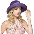 thumbnail image 3 of Women Floppy Sun Hats Fashionable Summer Wide Brim Cap BeachStraw Hat UV UPF50 Travel Packable, 3 of 6