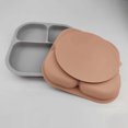 thumbnail image 4 of Vaisselle pour Bébé, Assiette de Table Résistante aux Morsures, Assiette Carrée en Silicone Alimentaire avec Ventouse pour la Maison, 4 of 6
