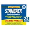 Stanback Headache Powders, Fast Relief Aspirin (NSAID), 24 Count
