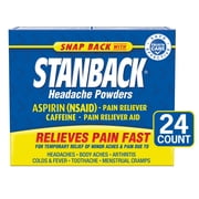 Stanback Headache Powders, Fast Relief Aspirin (NSAID), 24 Count