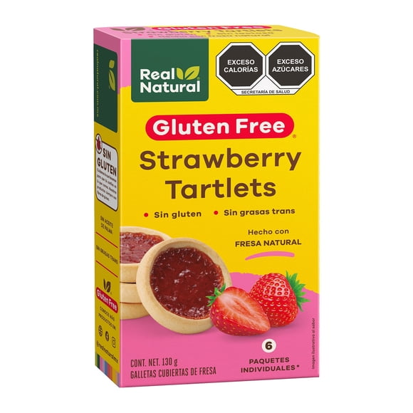 Galletas Real Natural con relleno sabor fresa 130 g