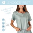thumbnail image 2 of Hello Mello Lounge Pajama Top Sleepwear Shirt with Crewneck, Under Covers (Women's), 2 of 8