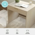 thumbnail image 4 of Martha Stewart Home Office Modular Single-Drawer Desk in Light Natural with Brushed Gold Hardware, 4 of 11