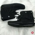 thumbnail image 5 of Minnetonka Women's High Top Back Zip Boots 7.5 M Black, 5 of 7