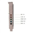 thumbnail image 5 of 2X 5.1 Internal Sound Card for Windows 10 with Low Profile Bracket, 3D Stereo PCI-E, Chip 32/64 Bit Sound Card PCI, 5 of 5