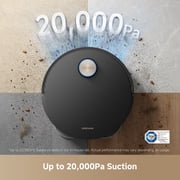 DREAME X50 Ultra Black bundle, Robot Vacuum and Mop with Auto-Empty and Mop Self-Cleaning, 20,000Pa Suction, Obstacle Avoidance and 360° Navigation, Corner to Edge Deep Cleaning, Detangling Brush