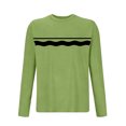 thumbnail image 3 of Yaoyar Printed Sleepwear Long Sleeve Top for Men, Casual Lounge Tee for Home Comfort, Soft Relaxed Fit Housewear Pullover Shirt, 3 of 3