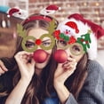 thumbnail image 4 of 6 uds. Marcos de gafas de fiesta con purpurina navideña para recuerdos de fiesta de Navidad (talla única) brillar Electrónica, 4 of 5
