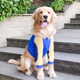 thumbnail image 4 of Camisas Para Perros Grandes Cómodas Y Antiabrasión Pijamas Para Perros A Rayas Blancas Y Amarillas Para Evitar Lamer Transpirable Y Cómodo Para Perros En Recuperación, 4 of 8